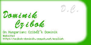 dominik czibok business card